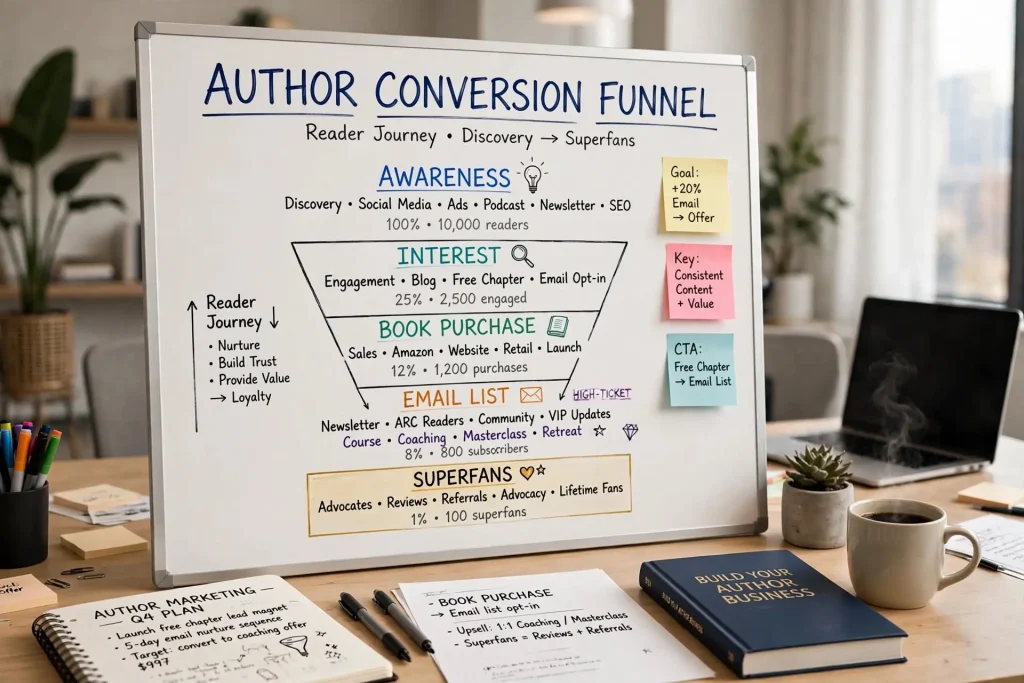 Author Conversion Funnels